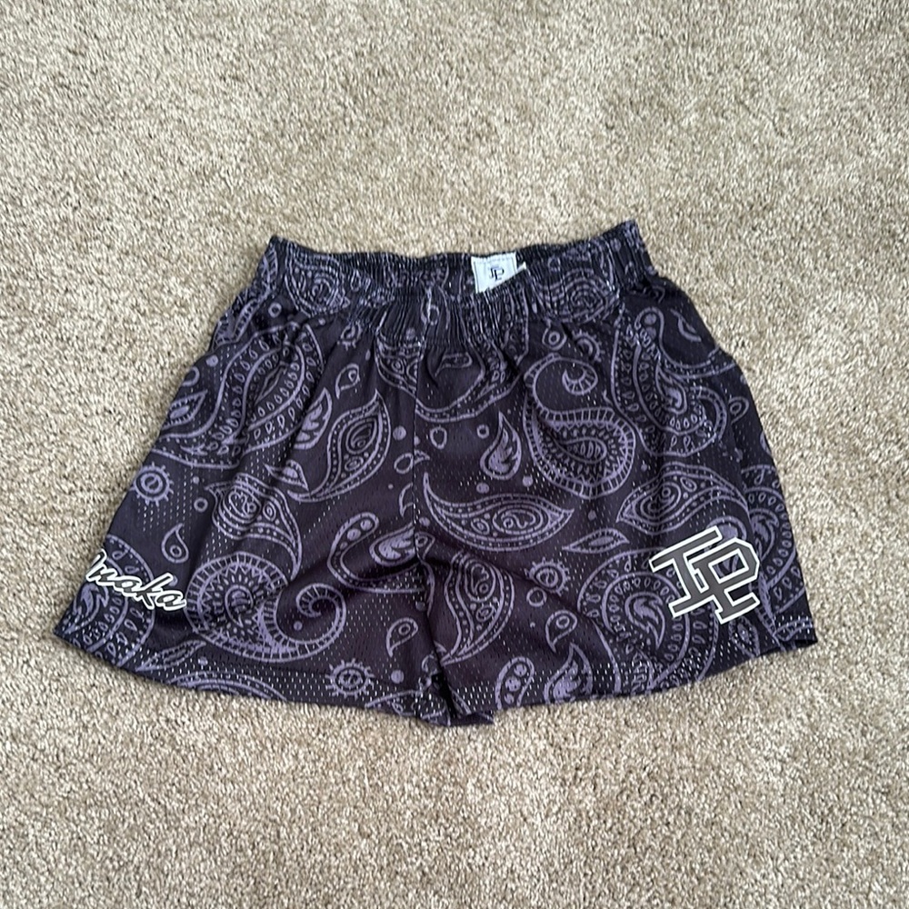 Inaka Power Charcoal Paisley Shorts